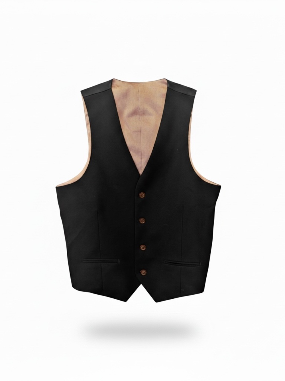 Classic Men's Black Suit Vest - Stylish Formal Waistcoat